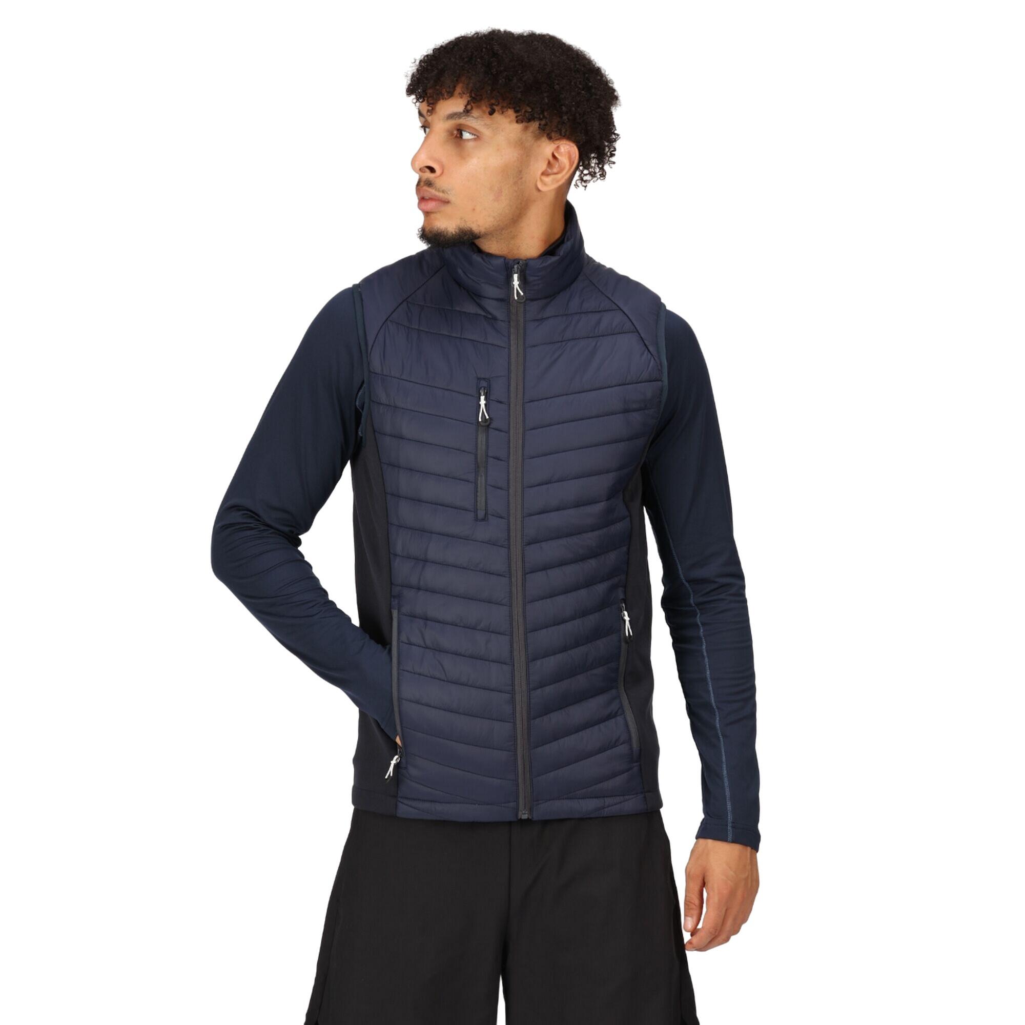 Gilet Trapuntato Ibrida Uomo Regatta Professional Blu Navy Grigio Foca 3/5