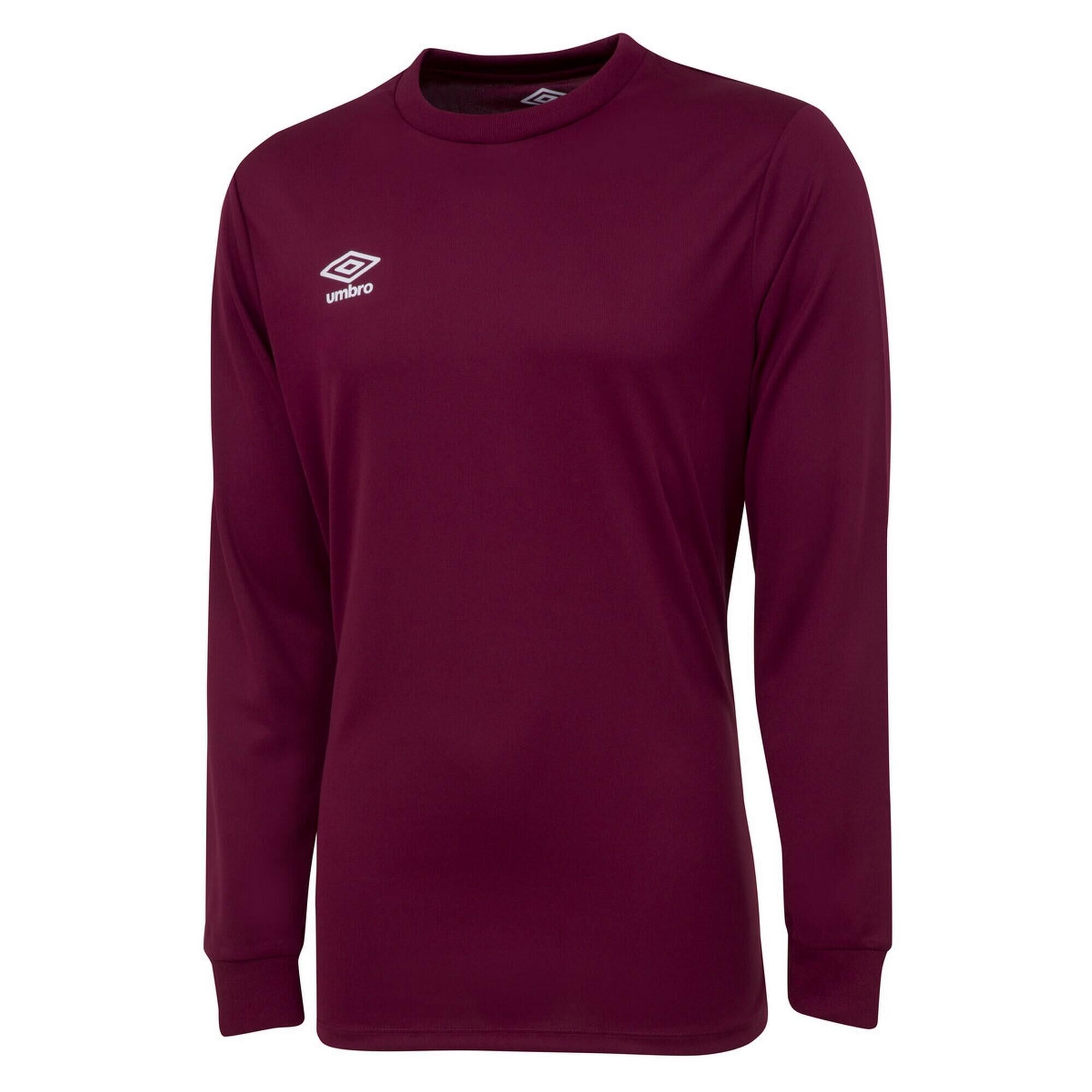 UMBRO Childrens/Kids Club LongSleeved Jersey (New Claret)