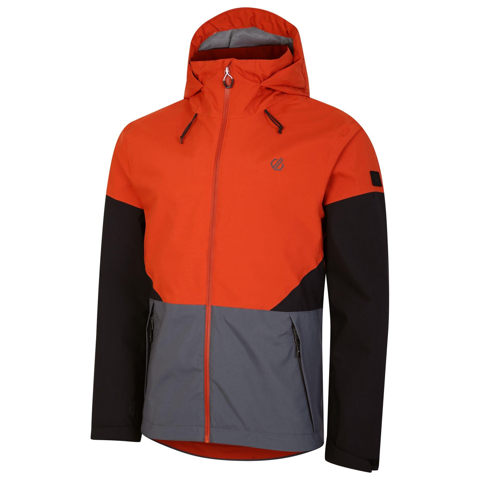 Mens Terrain Waterproof Jacket (Rooibos Tea/Dark Storm Grey) 3/5