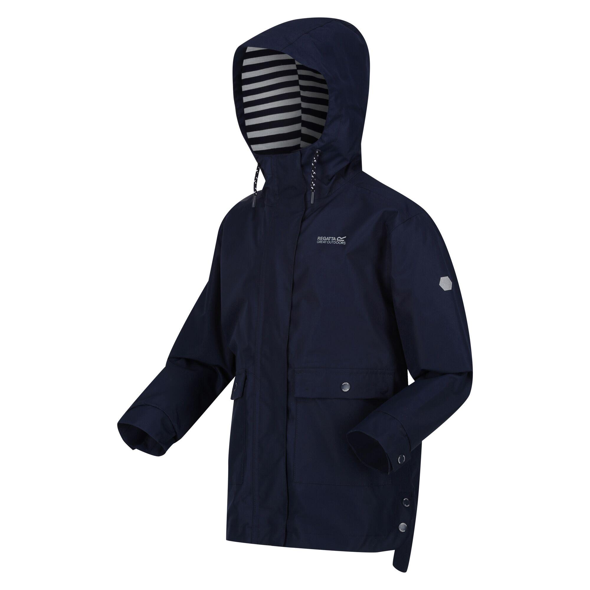 Girls Baybella Breathable Waterproof Jacket (Navy) 4/5