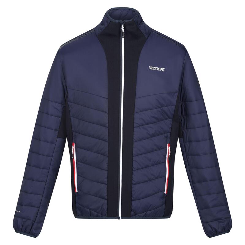 Chaqueta Acolchada Halton VII Panel en Contraste de Deflector para Hombre Marino