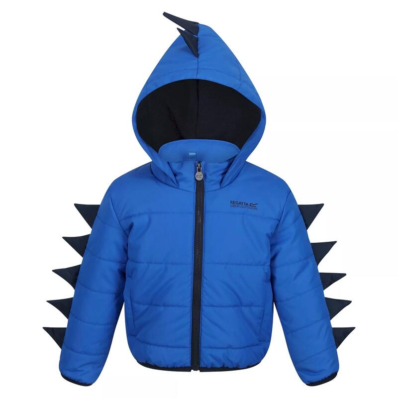 Chaqueta Acolchada Dinosaurio para Niños/Niñas Azul Náutico