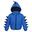 Childrens/Kids Dinosaur Padded Jacket (Nautical Blue)