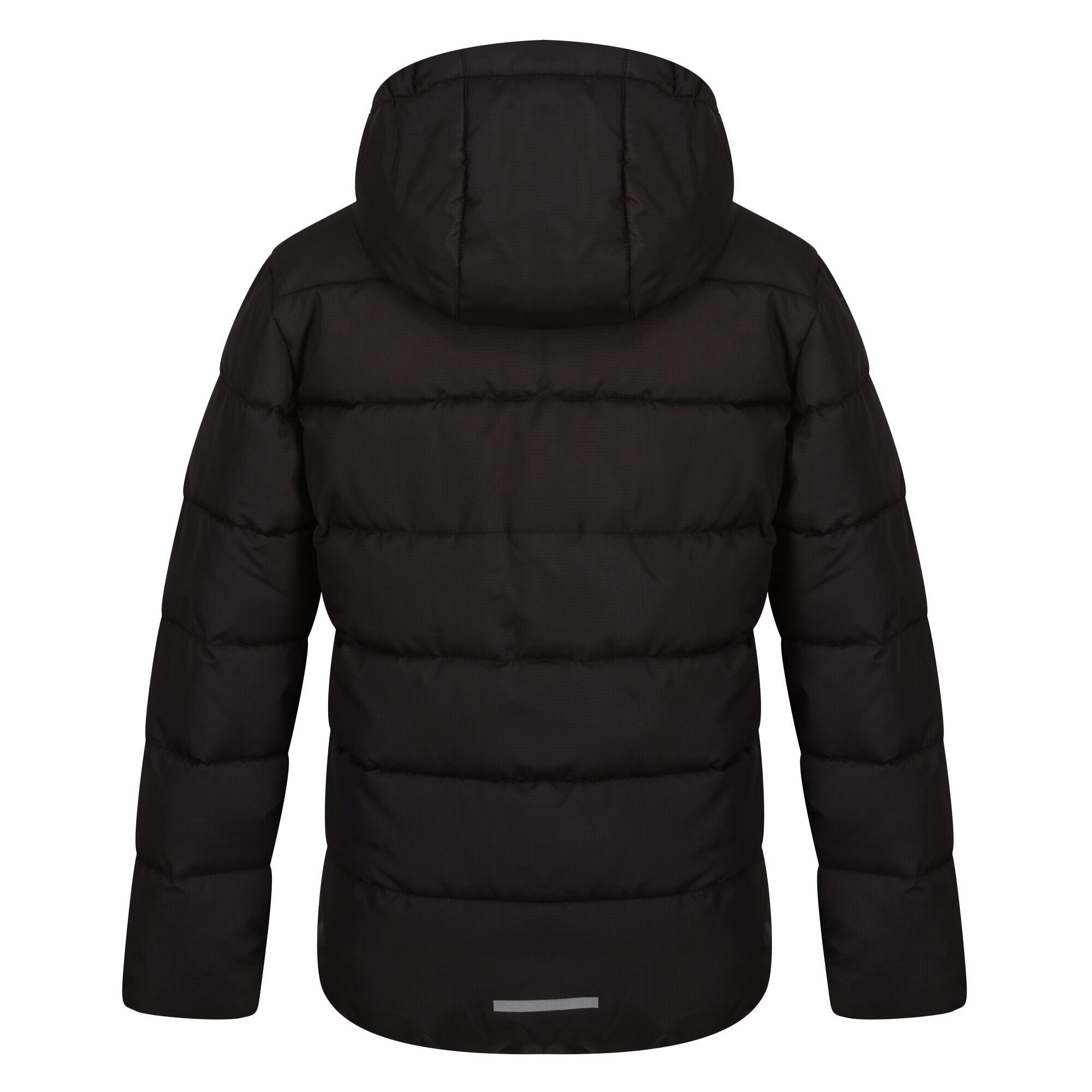 Childrens/Kids Thermal Padded Jacket (Black/Classic Red) 2/4
