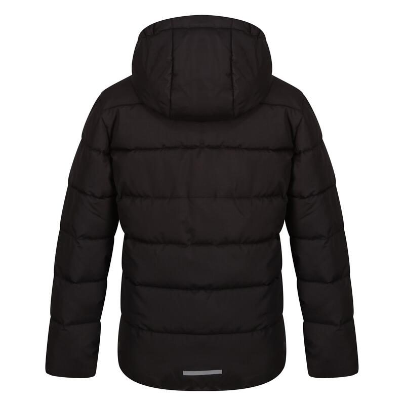 Steppjacke für Kinder Schwarz/Rot