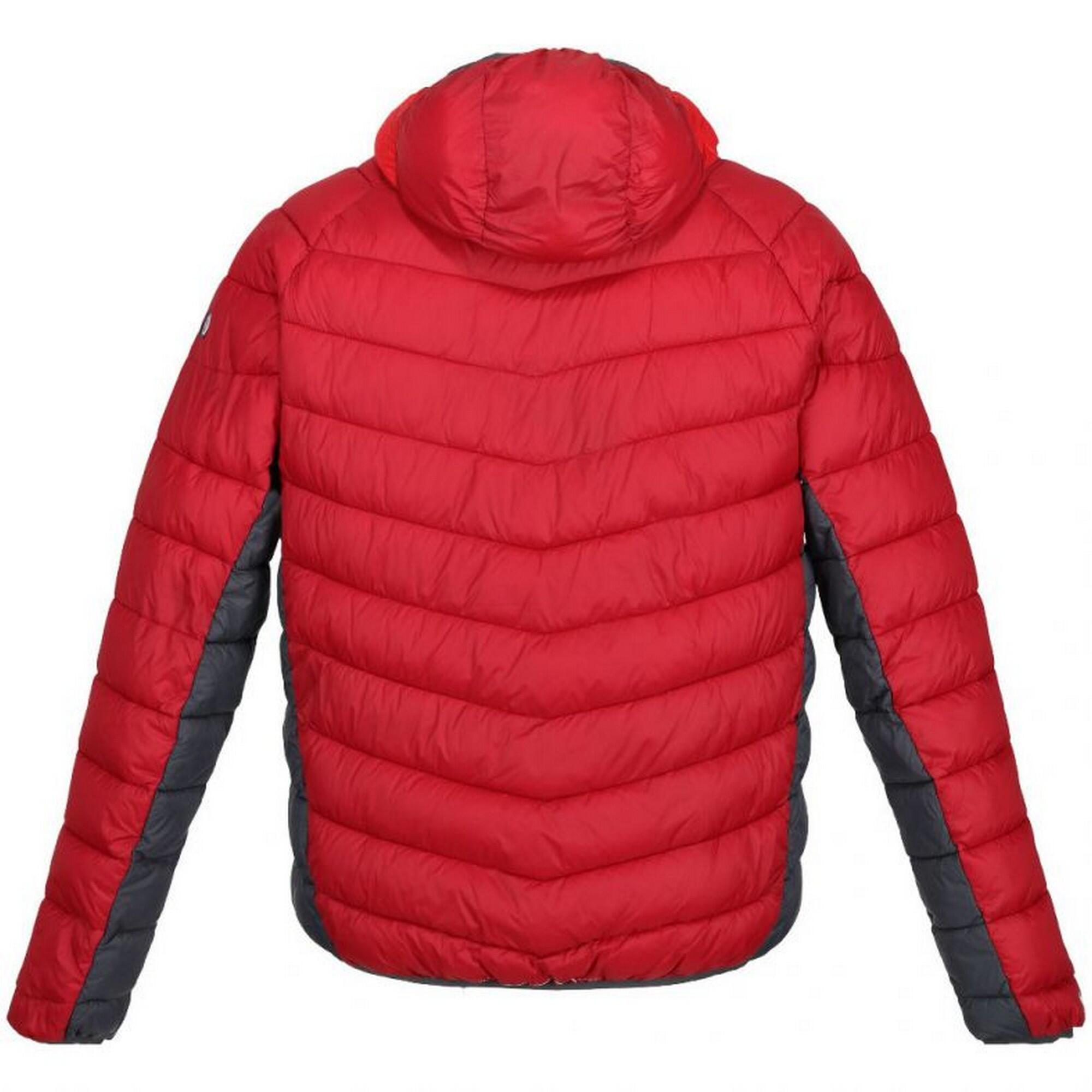 Mens Harrock Puffer Jacket (Dark Red/Chinese Red) 2/5