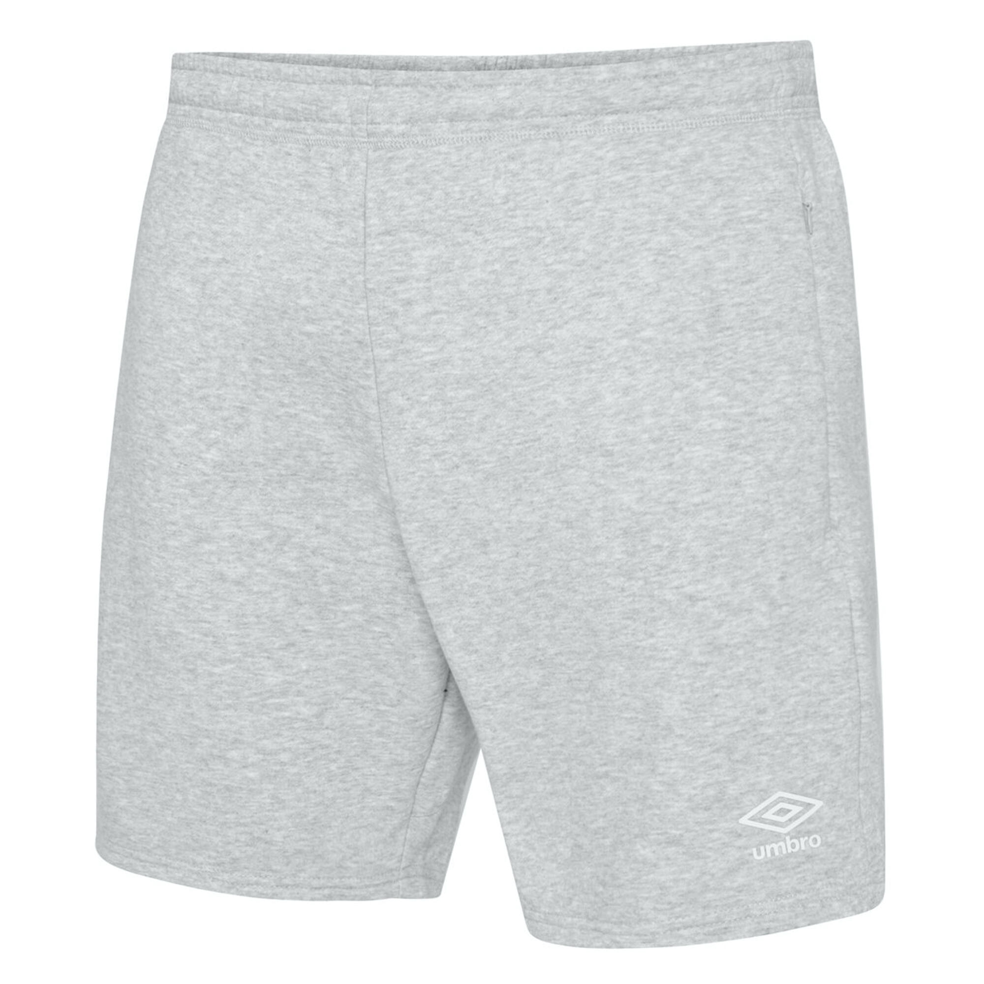 Mens Club Leisure Shorts (Grey Marl/White) 1/4