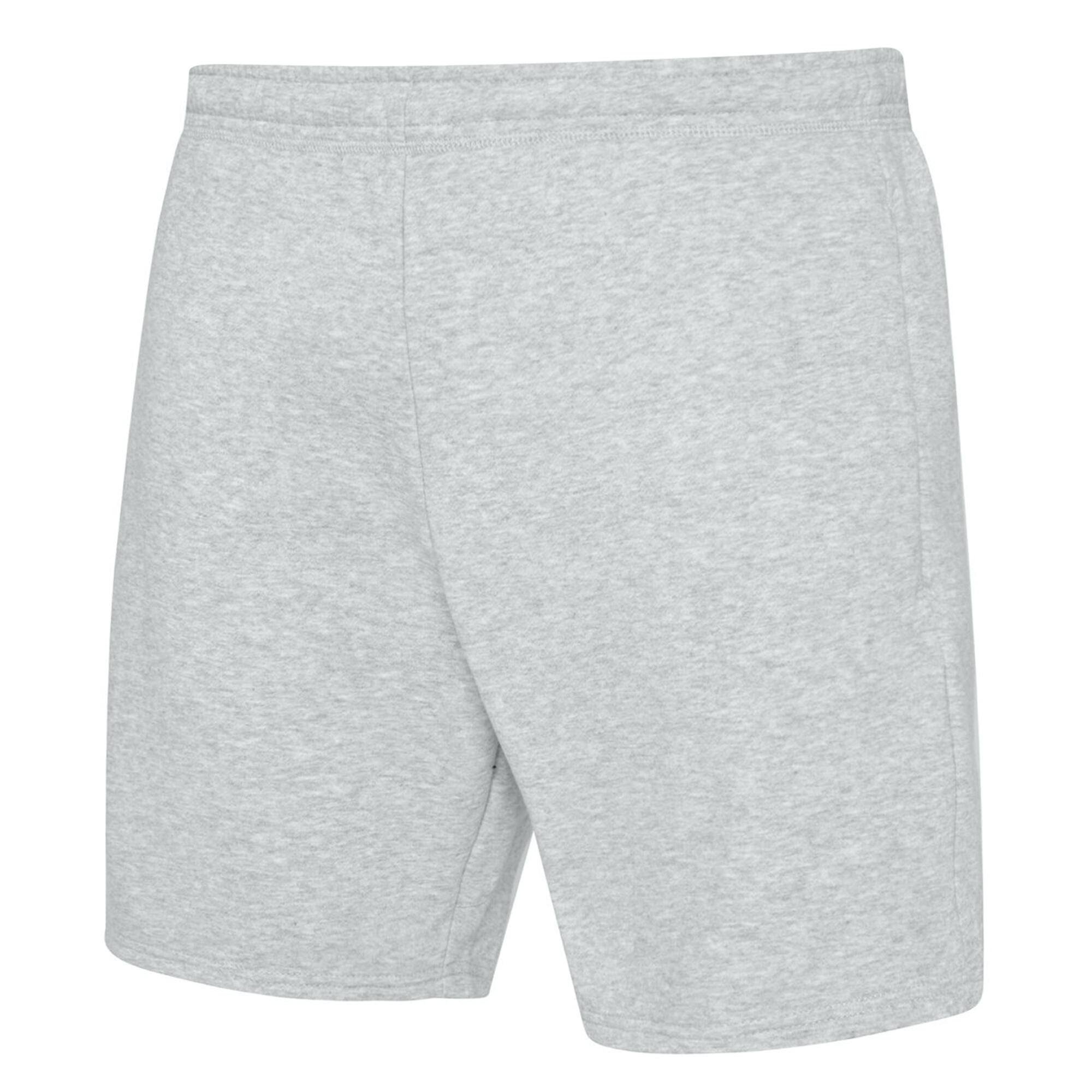 Mens Club Leisure Shorts (Grey Marl/White) 2/4
