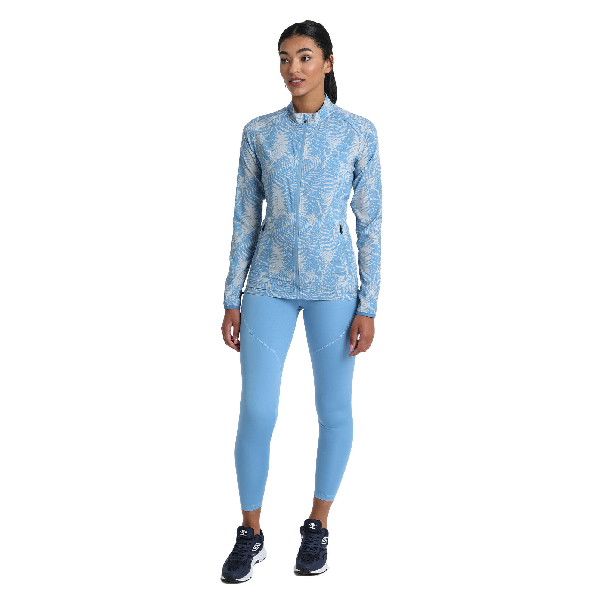 Womens/Ladies Pro Printed Woven Training Jacket (Allure/Silver Grey) 3/3