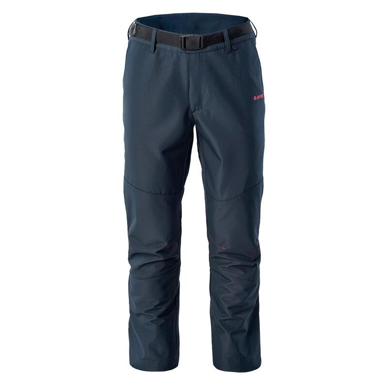 Pantalon de randonnée LUPIN Homme (Bleu foncé / Rouge sang)