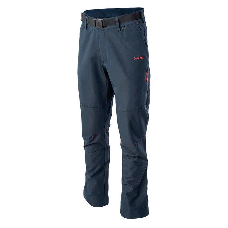 Pantalon de randonnée LUPIN Homme (Bleu foncé / Rouge sang)