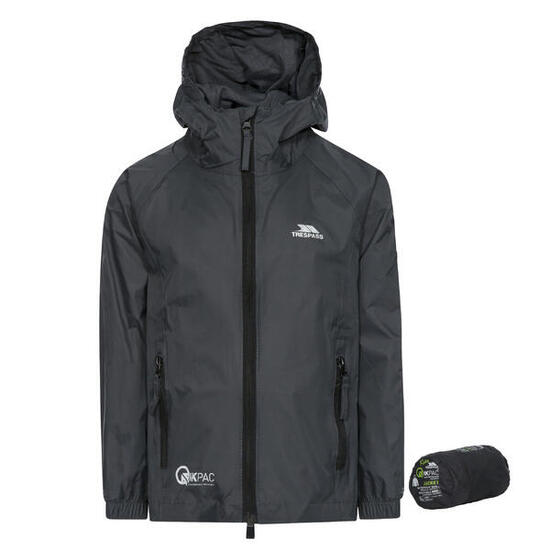 Kinderen/Kinderen Qikpac Waterdichte Packaway Jacket (Vuursteen)