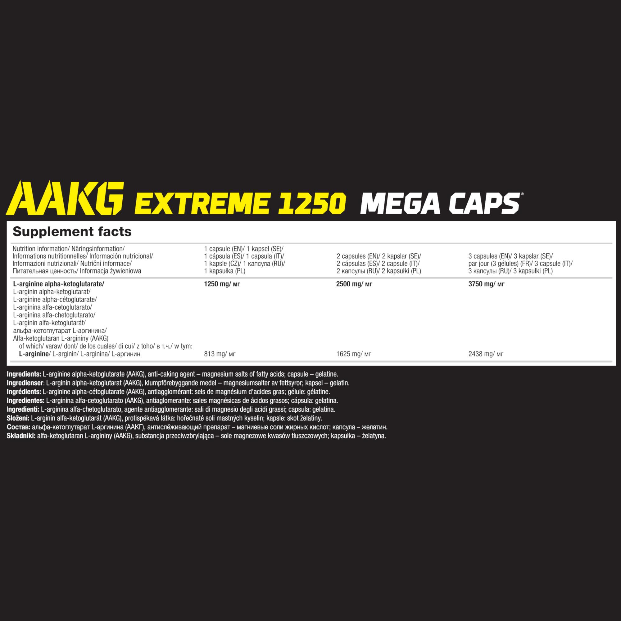 AAKG Extreme Mega Caps 1250 OLIMP 30 kaps 3/3