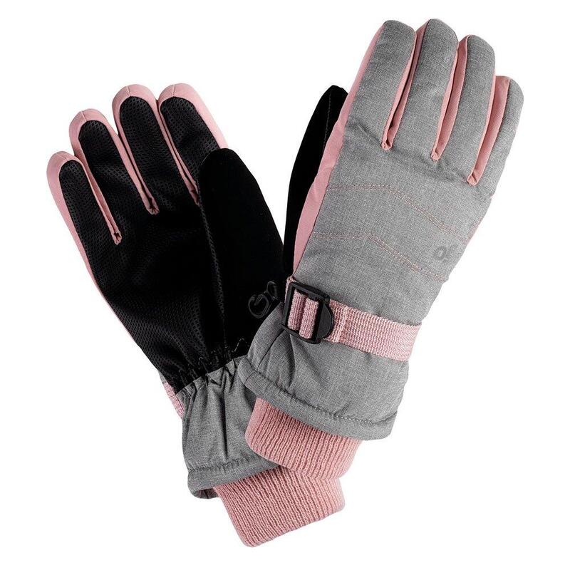 Gants de ski OSIAN Fille (Gris chiné / Rose argenté)