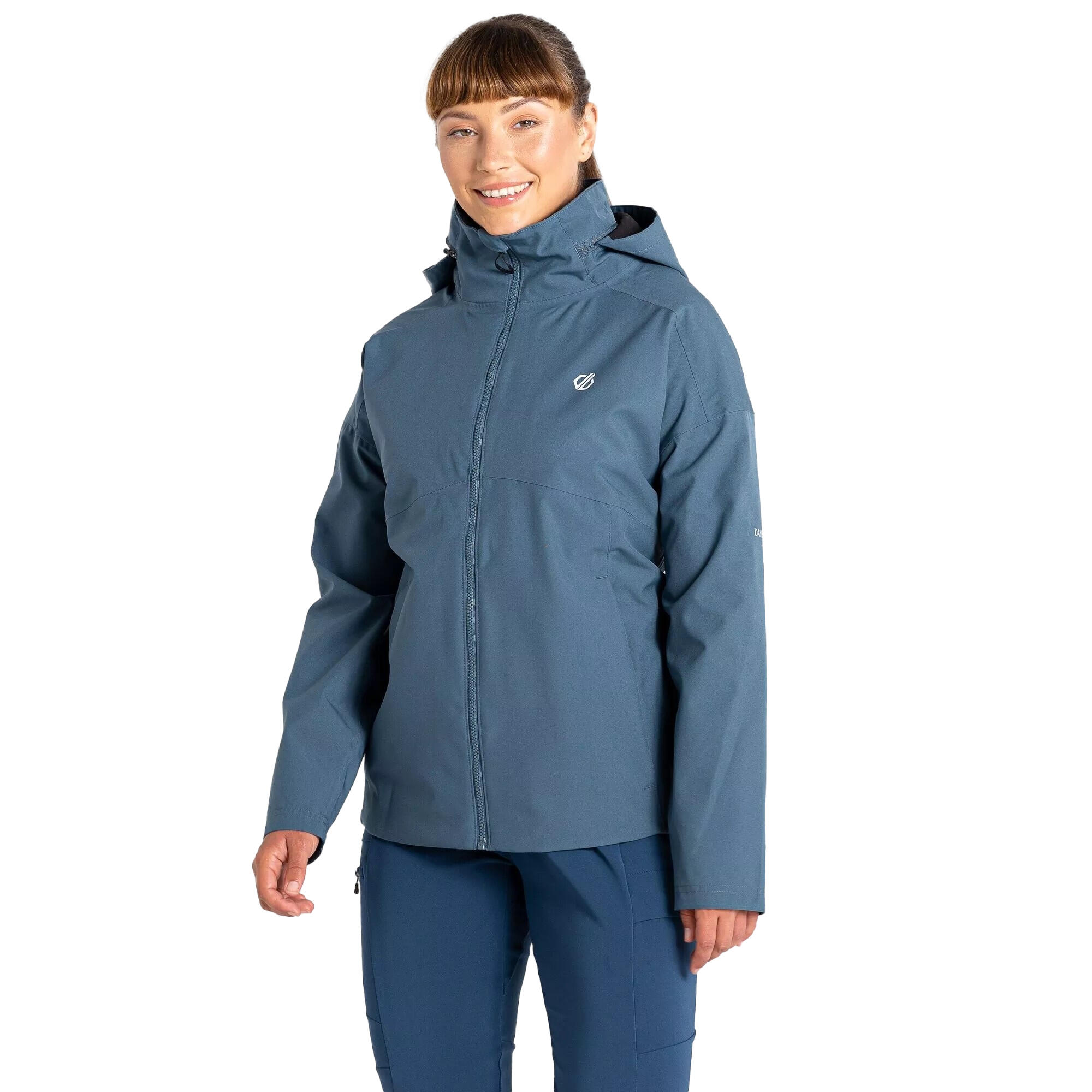 Women's TRAIL waterproof jacket (Blue grey)