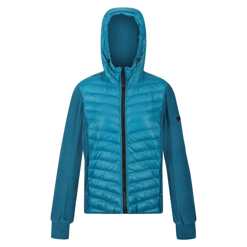 "Kelton" Hybridjacke für Damen Türkis/Schwarz