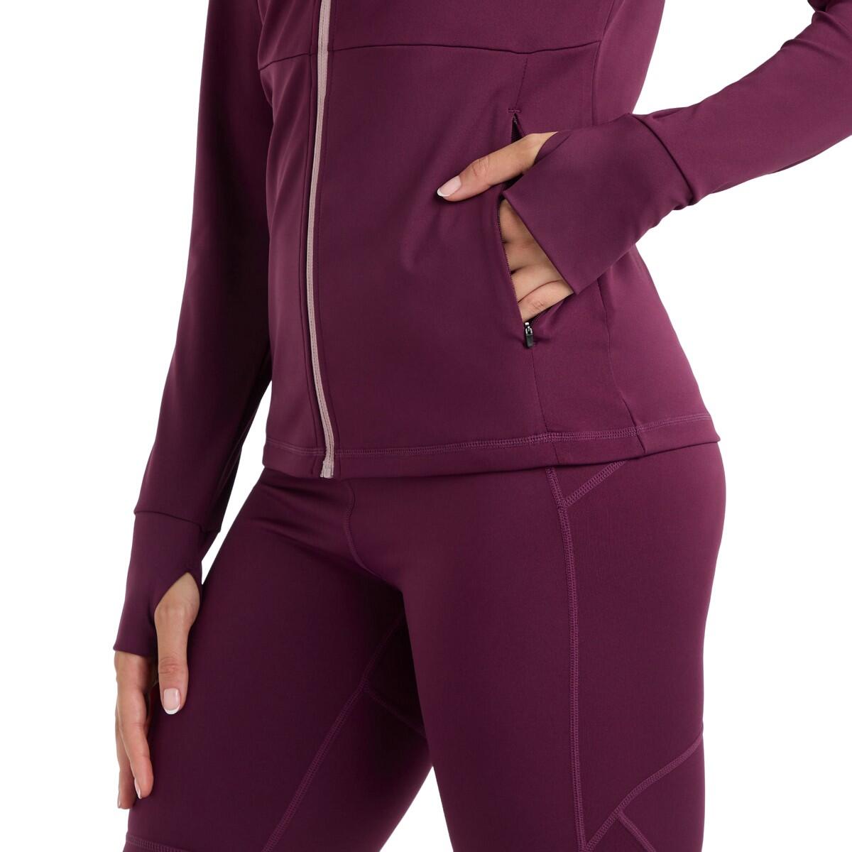 Womens/Ladies Pro Training Jacket (Potent Purple/Mauve Shadow) 4/4