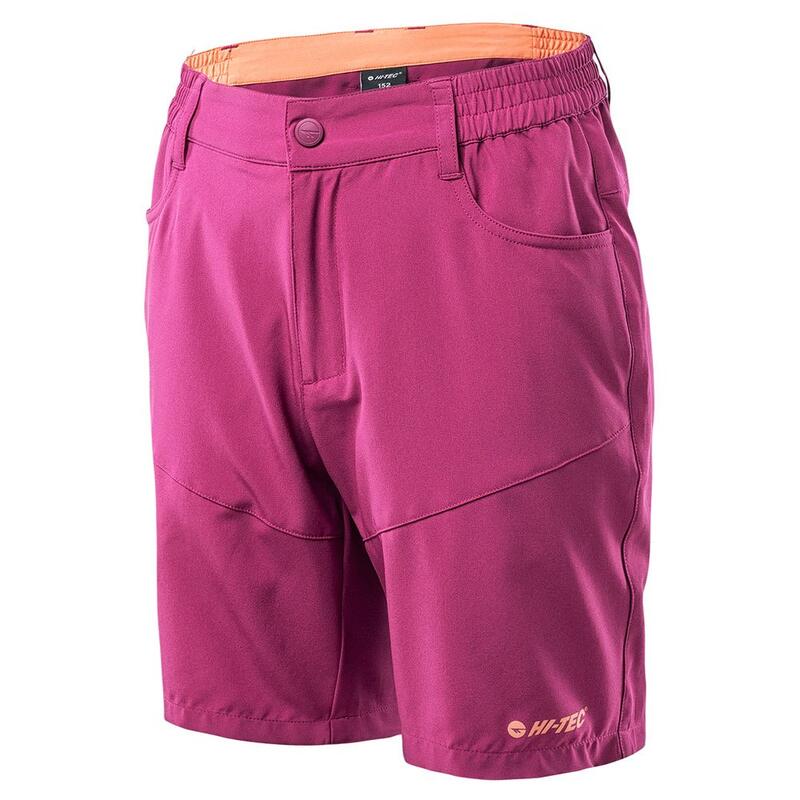 Pantalones Cortos Amilo para Niños/Niñas Boysenberry, Salmón Fresco