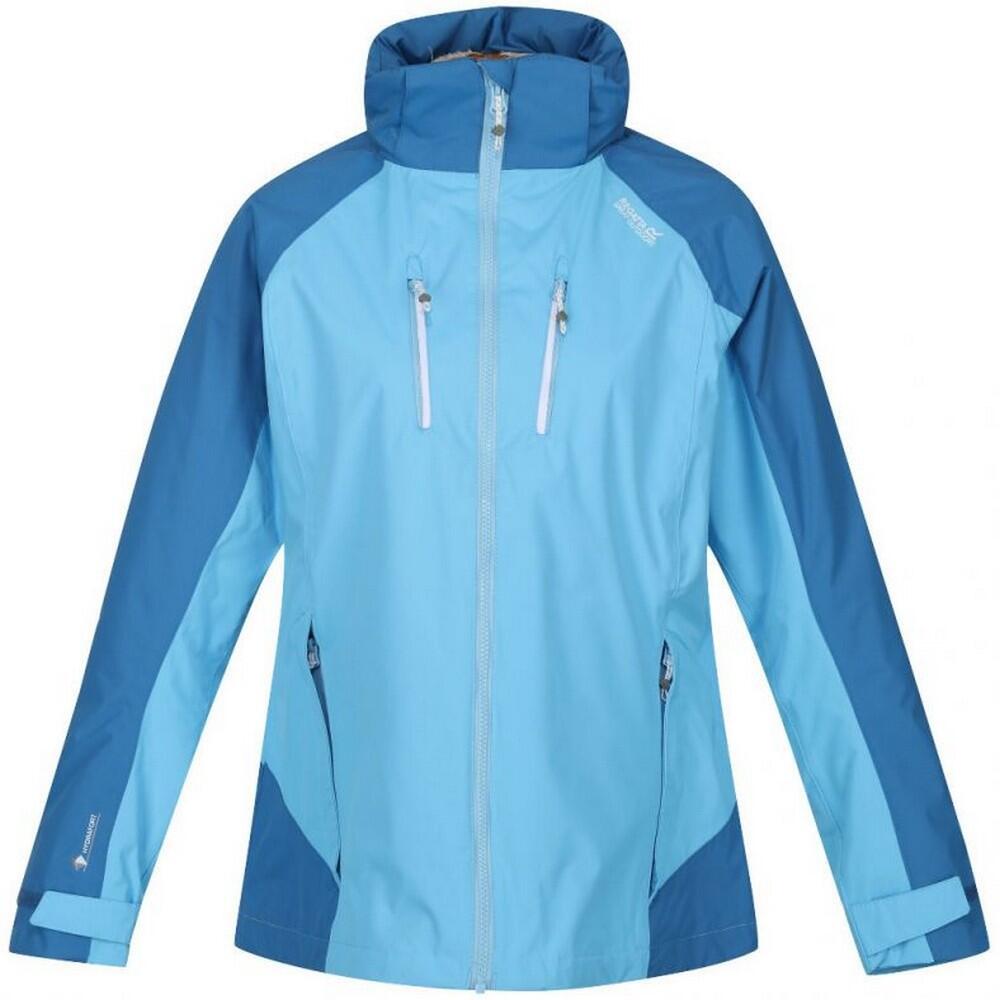 REGATTA Womens/Ladies Calderdale IV Waterproof Jacket (Ethereal/Vallarta Blue)