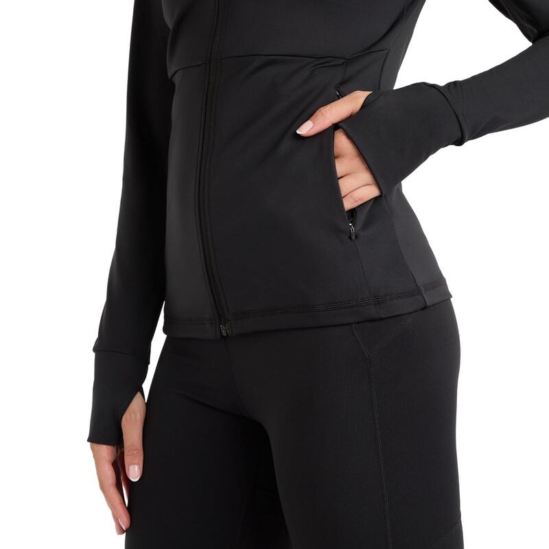 "Pro" Jacke für Training Damen Schwarz