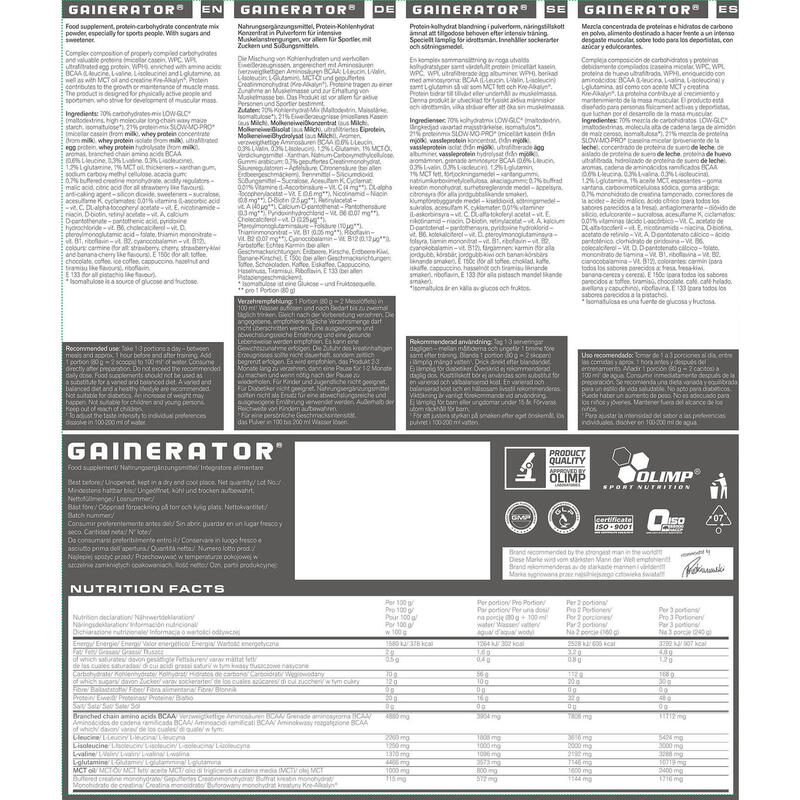 Odżywka na masę Olimp Gainerator® - 2700 g Czekolada