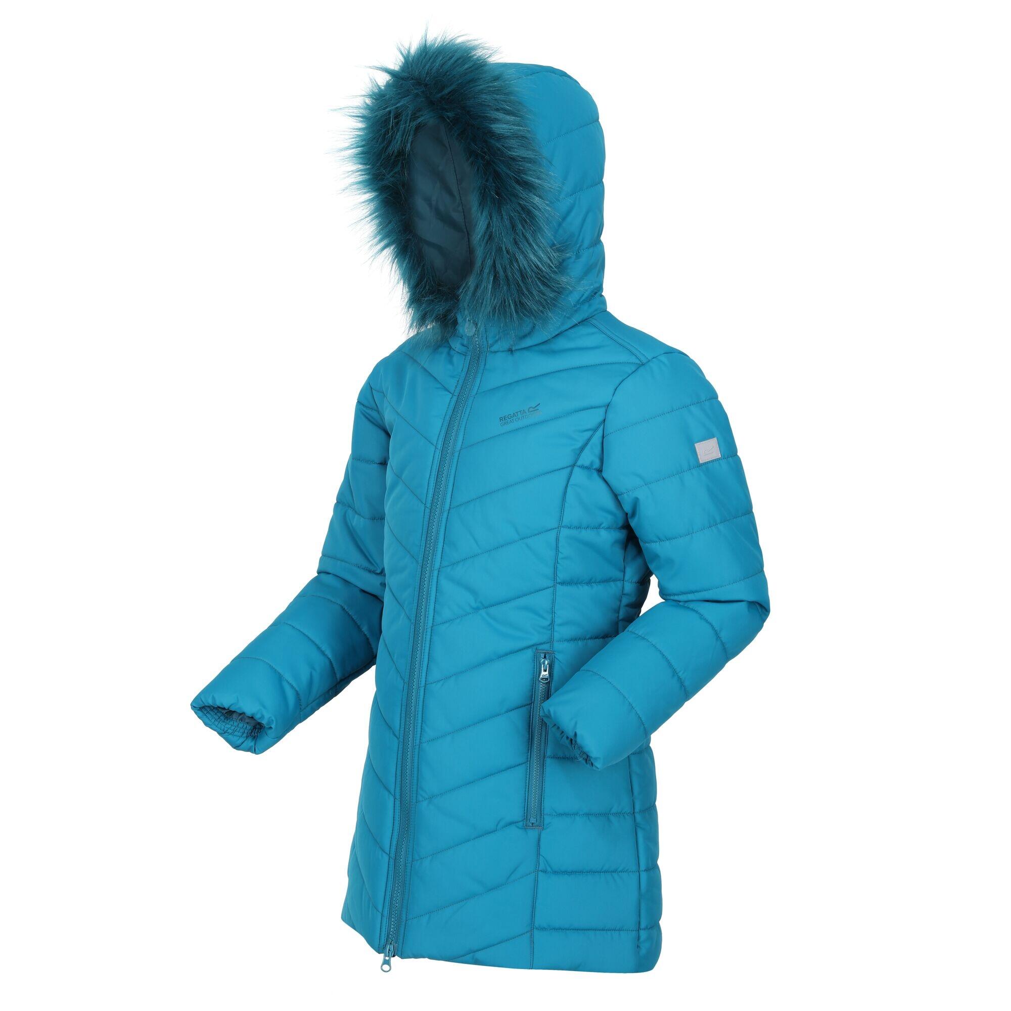 FABRIZIA Children's quilted jacket (Dark teal)