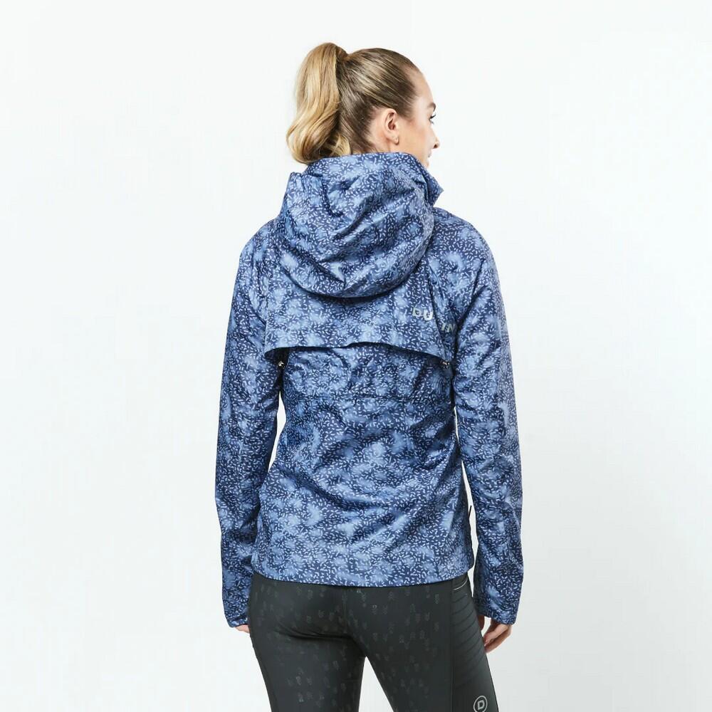 Womens/Ladies Cortina Printed Waterproof Jacket (Blueberry/Navy