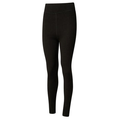 Dames sleek fleece legging (zwart)