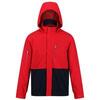 Chaqueta Bomber Feelding Color Sólido para Hombre Rojo Real, Marino