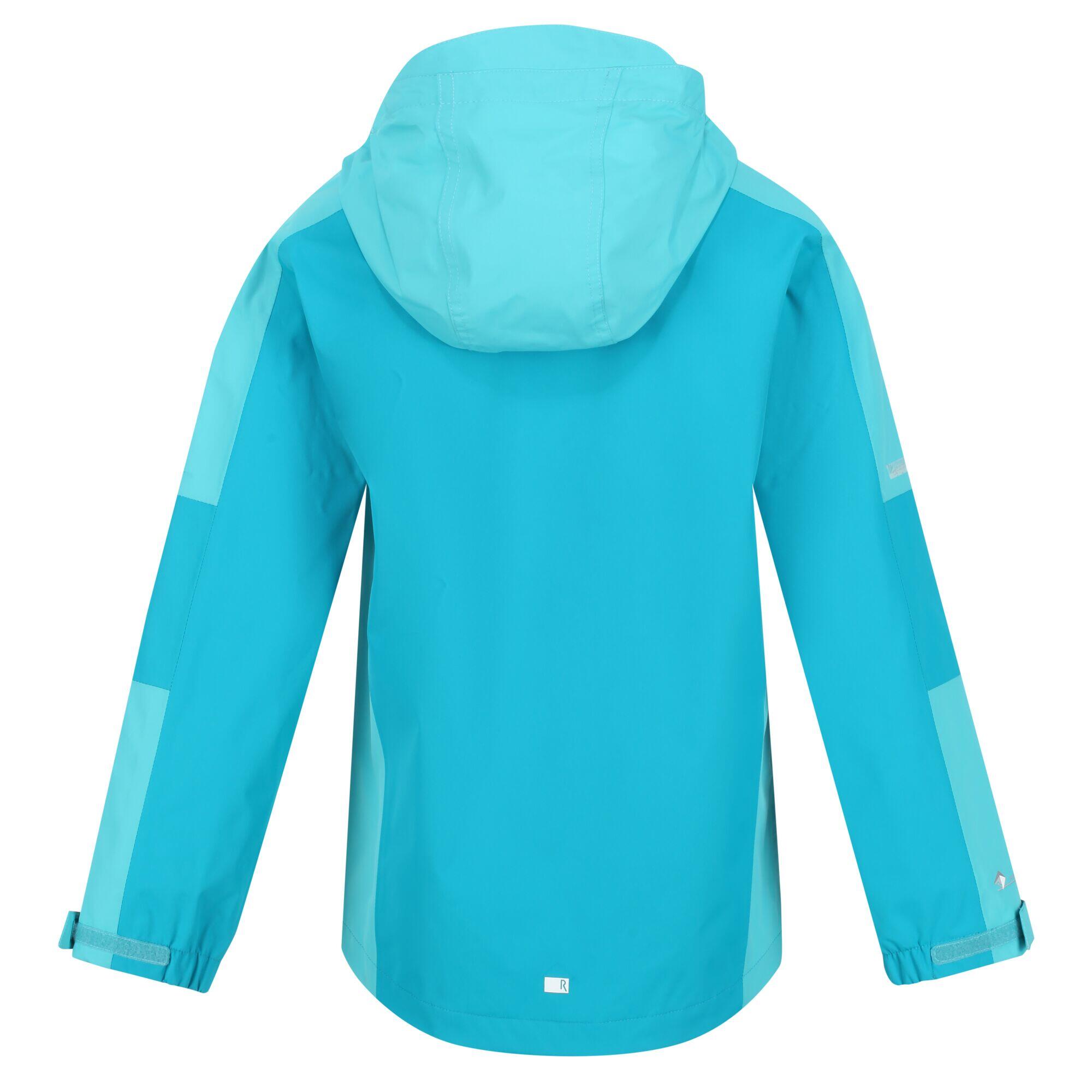 Childrens/Kids Calderdale II Waterproof Jacket (Enamel/Turquoise) 2/5