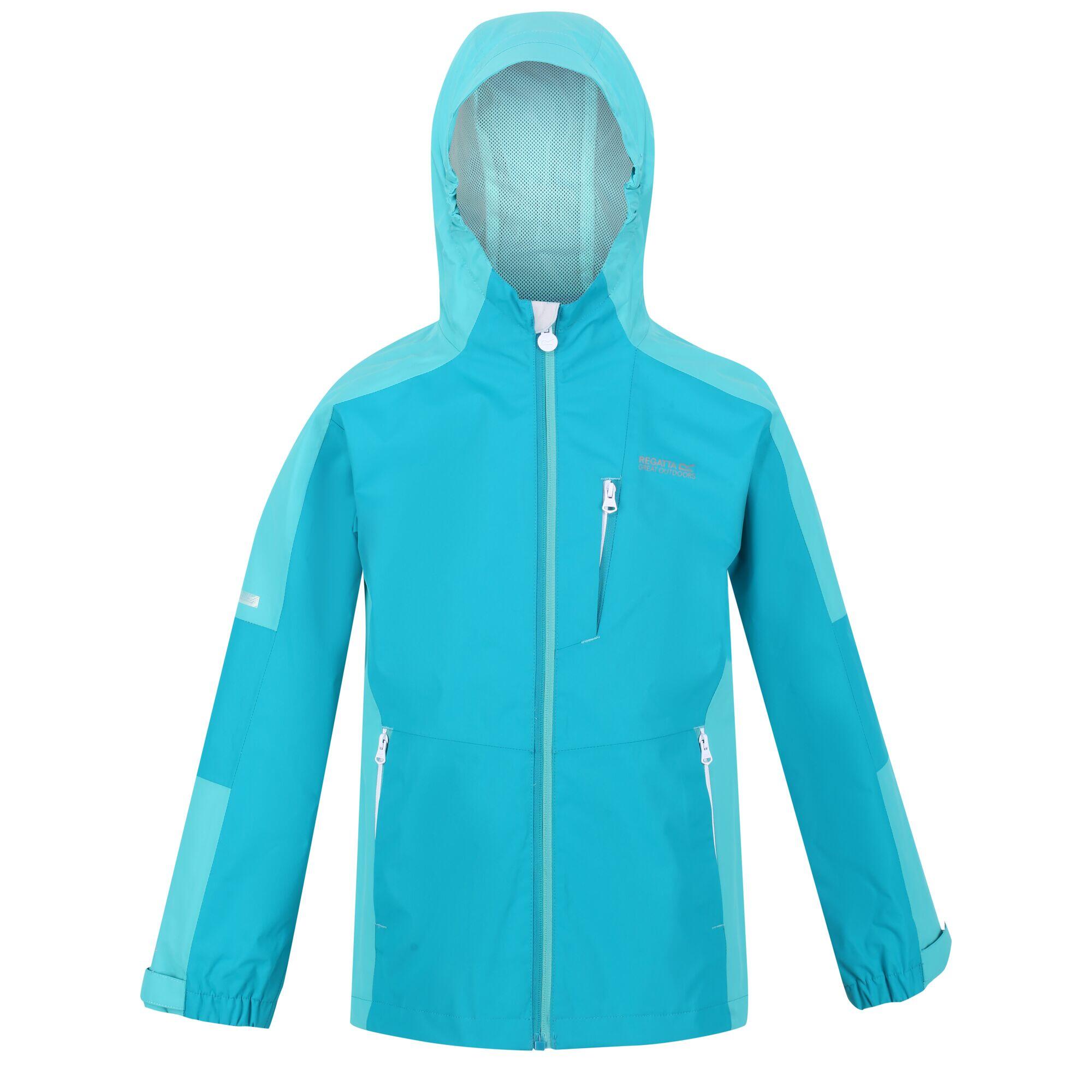 Childrens/Kids Calderdale II Waterproof Jacket (Enamel/Turquoise) 1/5