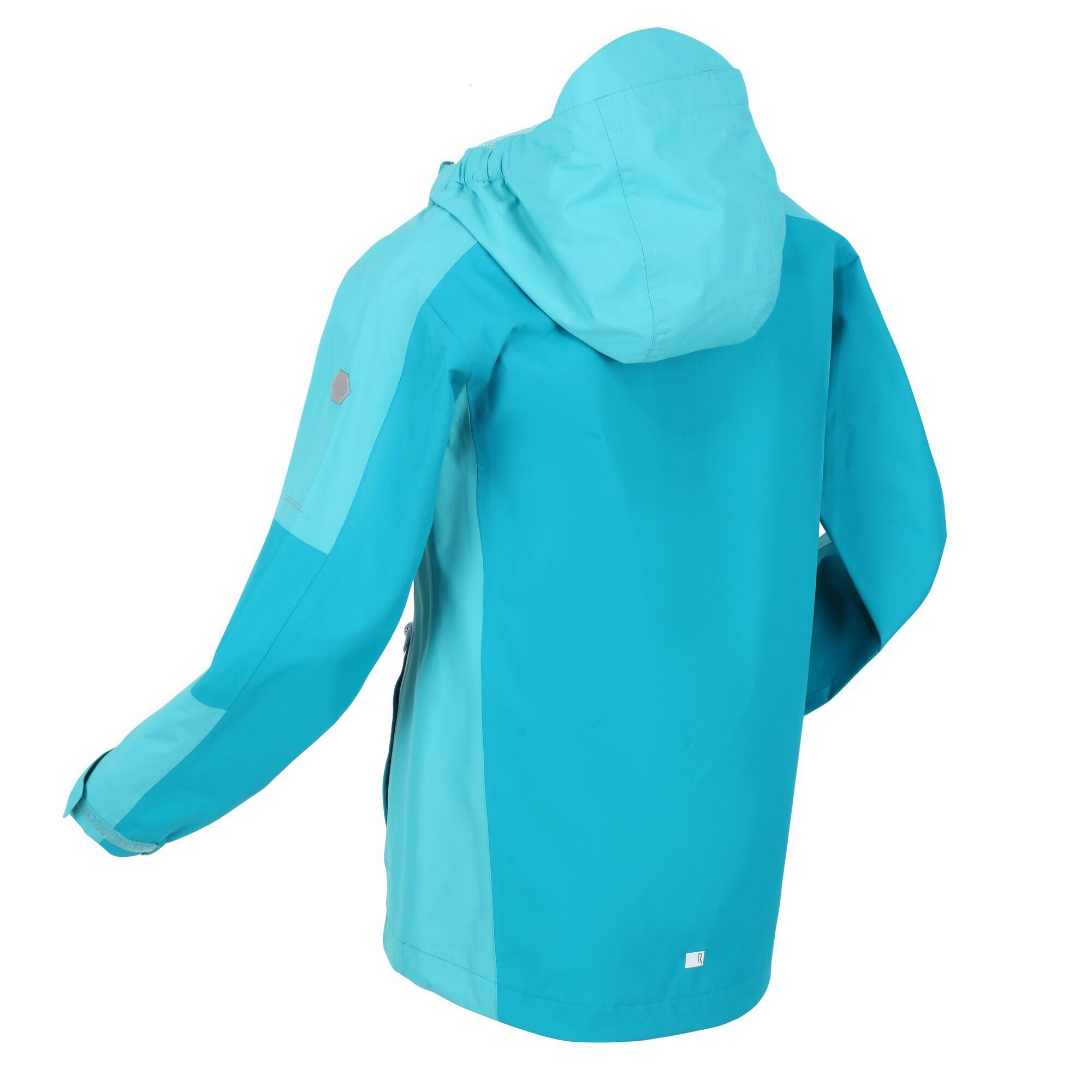 Childrens/Kids Calderdale II Waterproof Jacket (Enamel/Turquoise) 3/5