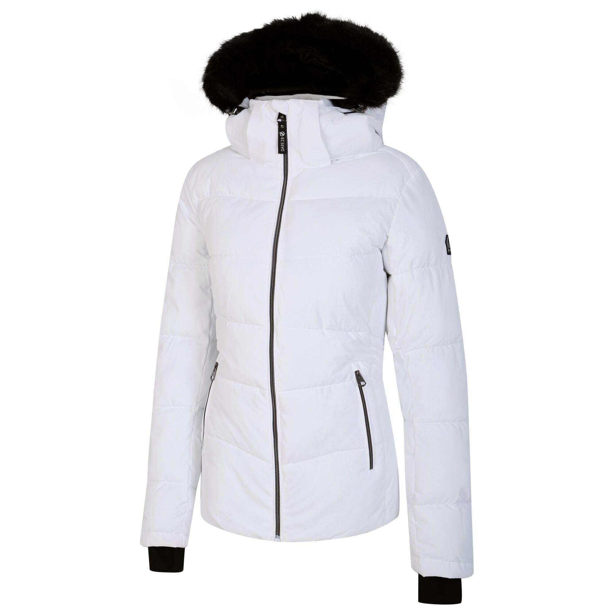 Womens/Ladies Glamourize IV Ski Jacket (White) 3/5