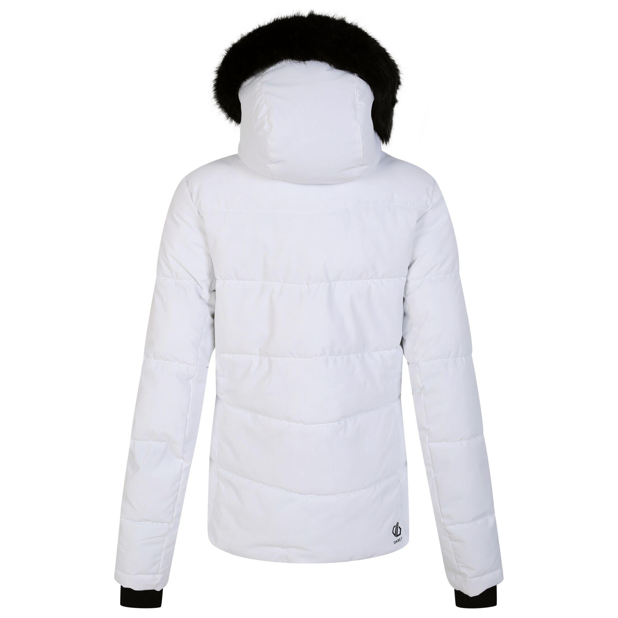 Womens/Ladies Glamourize IV Ski Jacket (White) 2/5