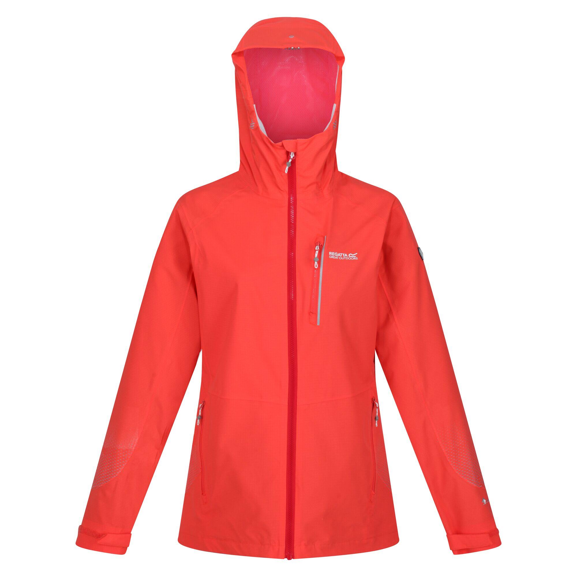 Womens/Ladies Highton Pro Waterproof Jacket (Neon Peach) 1/5