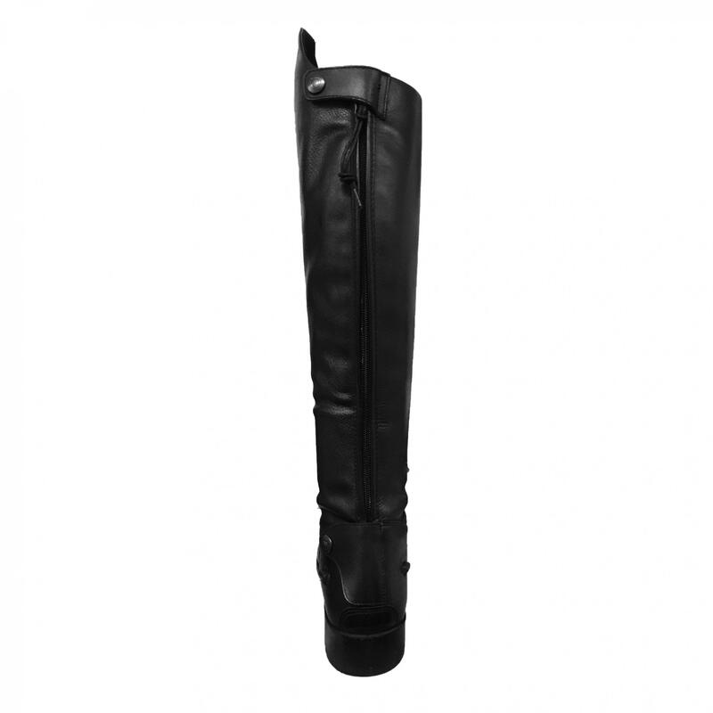 Arderin Leder Reitstiefel Lang Damen Schwarz