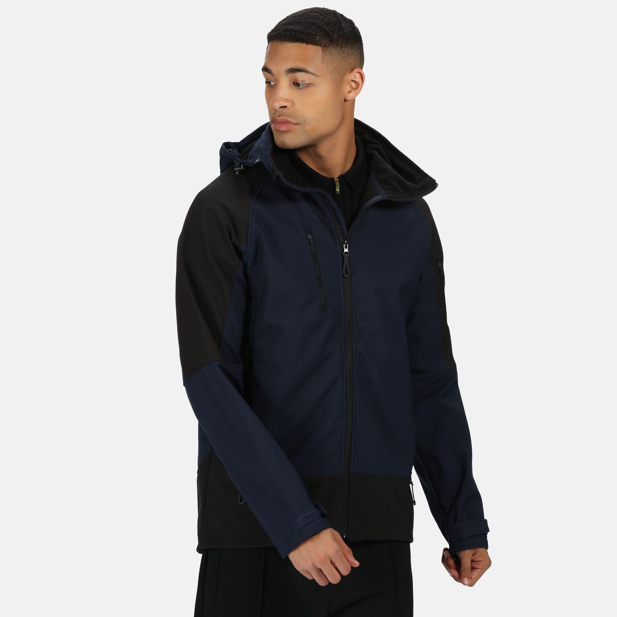 Mens Powergrid 3 Layer Jacket (Navy Blue/Black) REGATTA | Decathlon