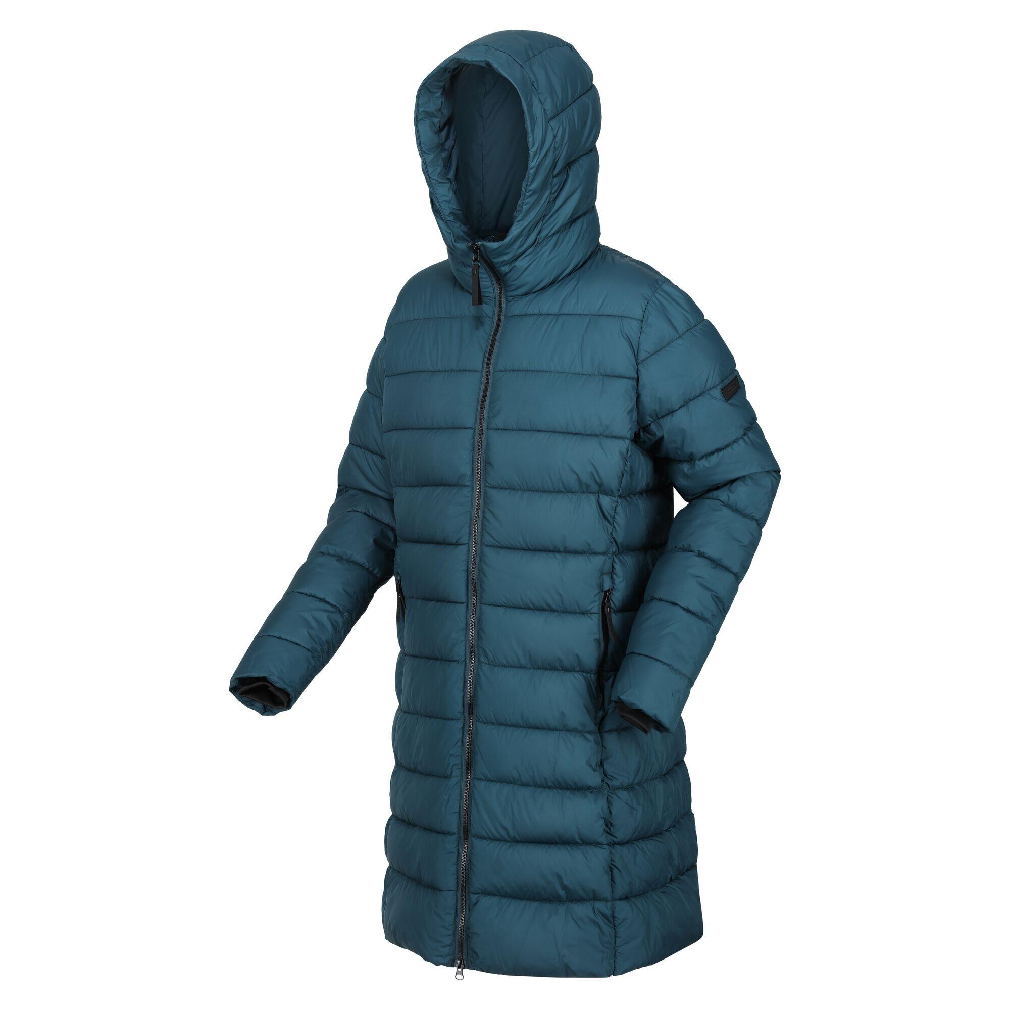 Womens/Ladies Andia Baffled Padded Jacket (Reflecting Lake) 3/5