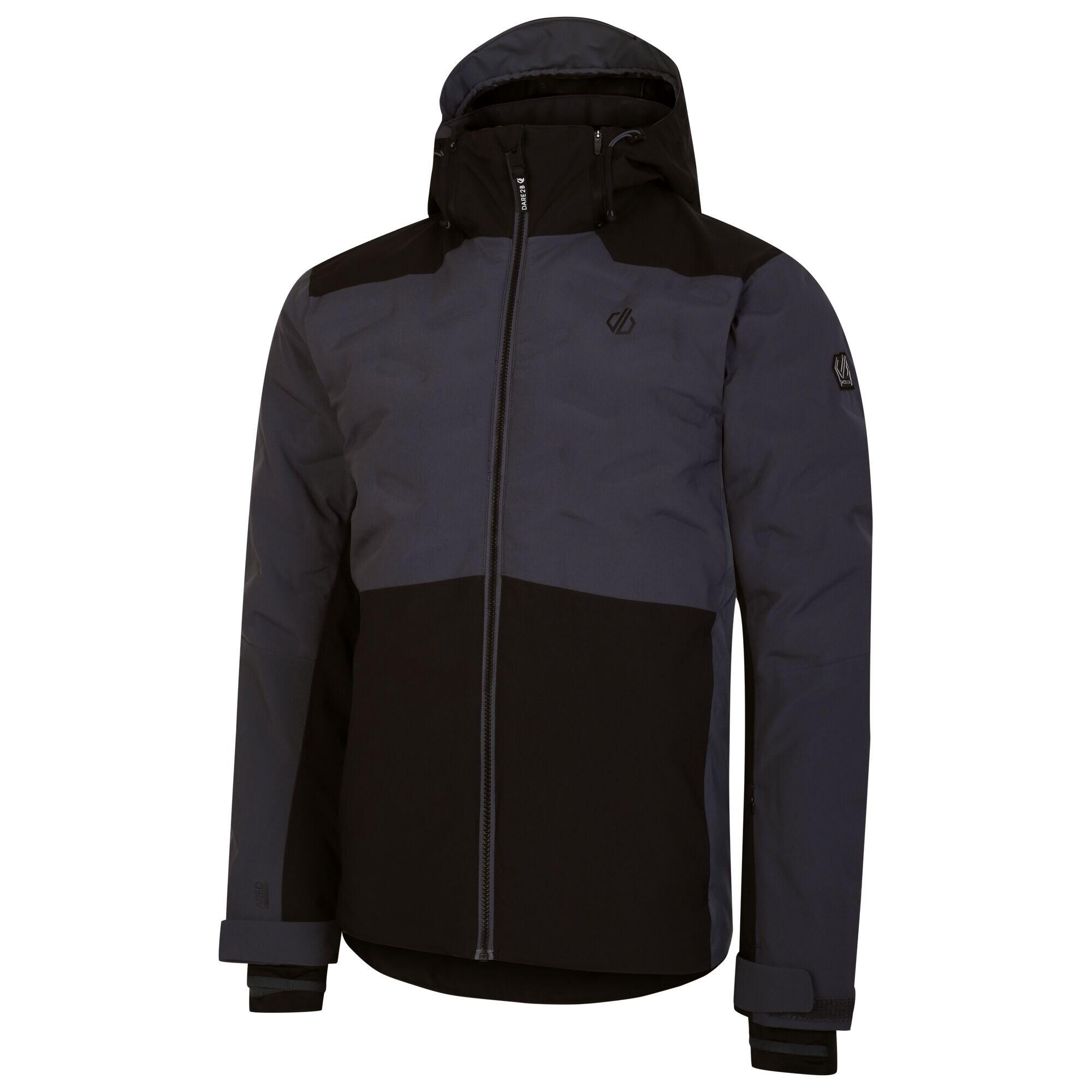 Mens Aerials Ski Jacket (Ebony/Black) 3/5