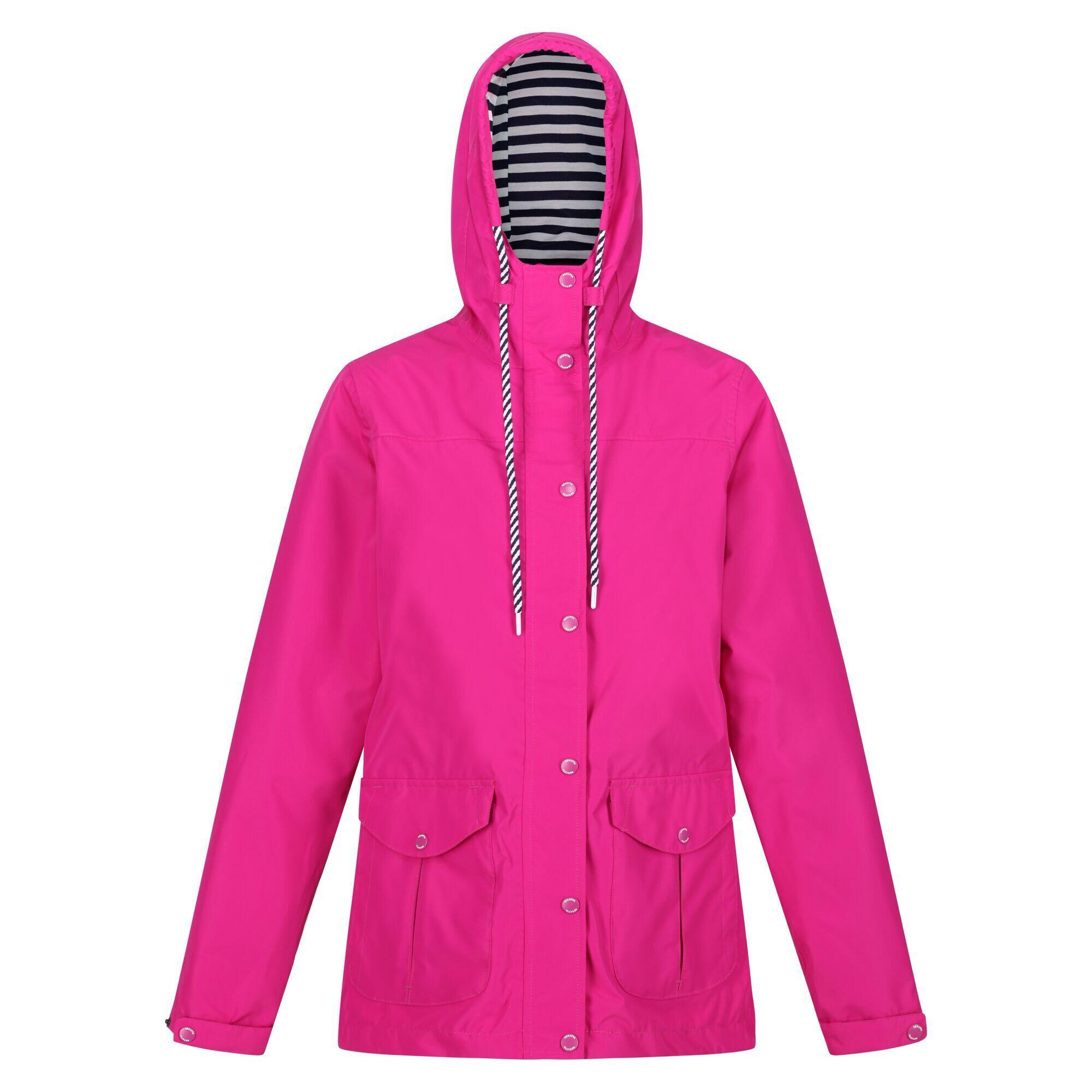 REGATTA Womens/Ladies Bayarma Lightweight Waterproof Jacket (Neon Pink)