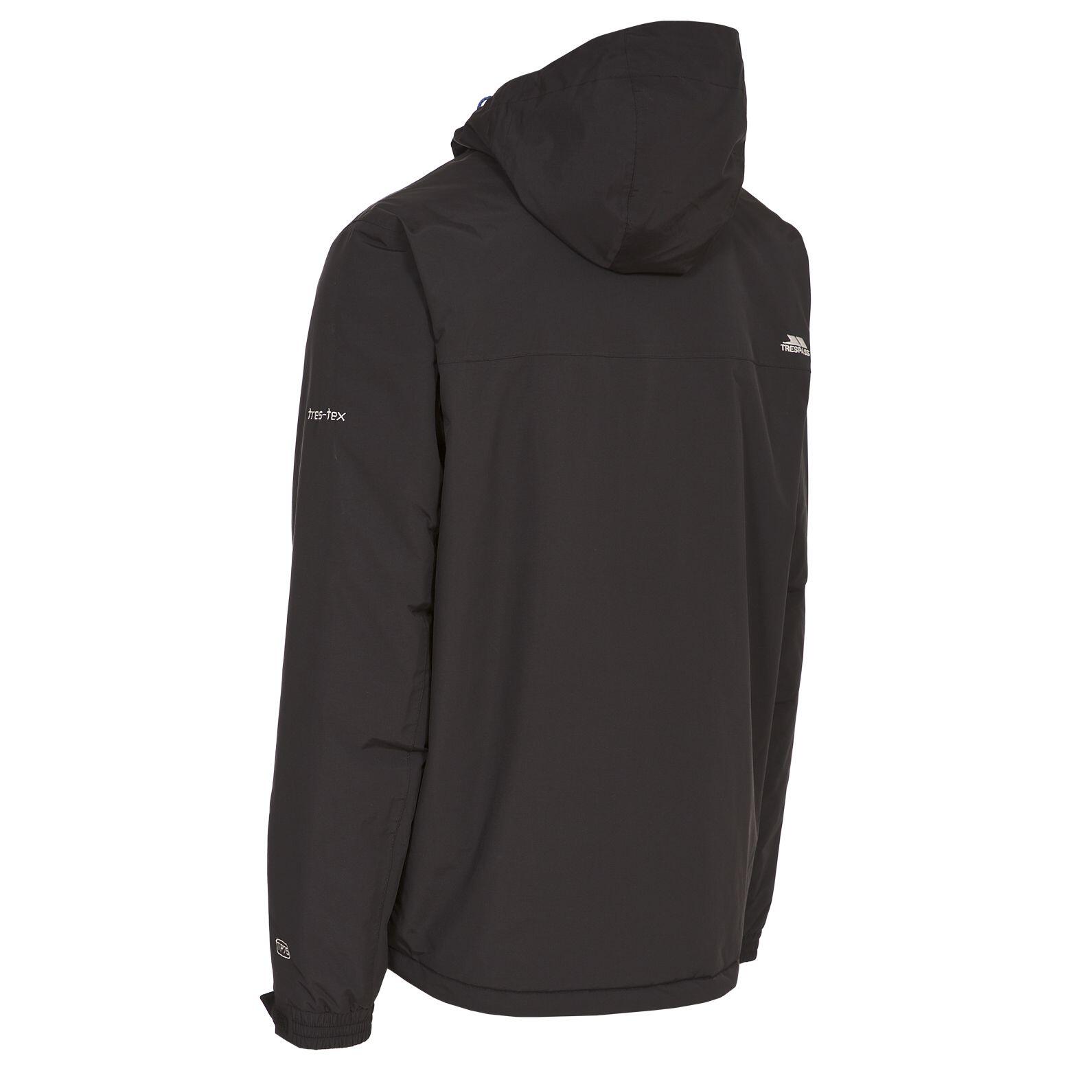 Tresspass Chaqueta impermeable acolchada modelo Donelly par ahombre Negro 2/5