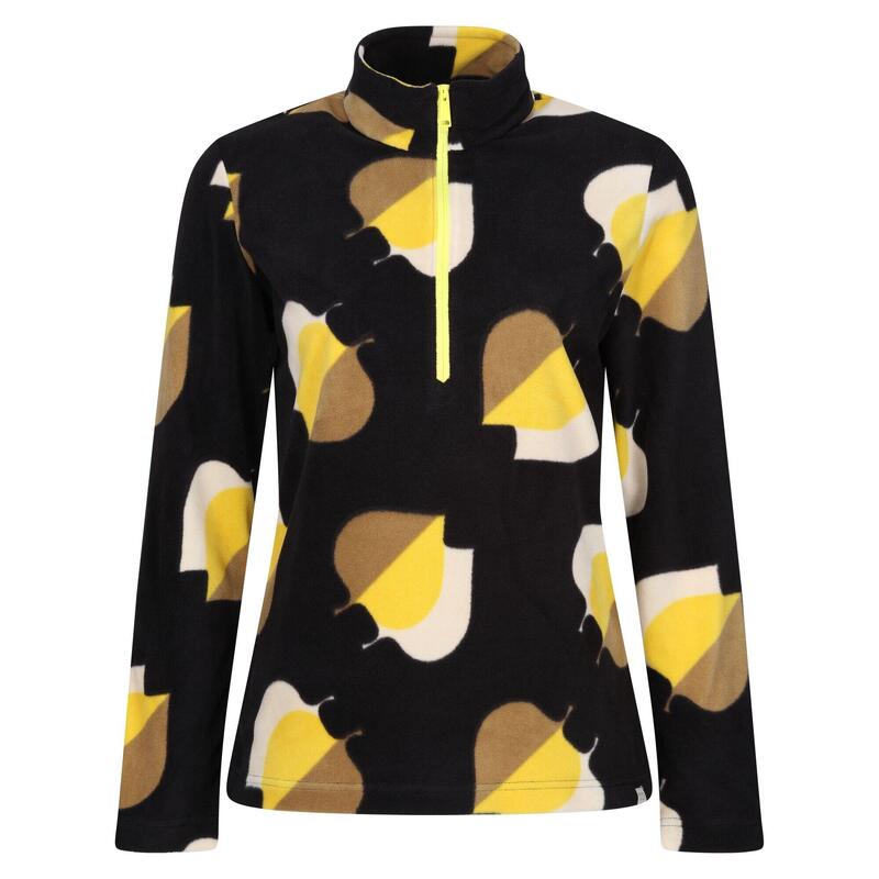 Női Orla Kiely Shadow Elm Zip Neck Fleece felső