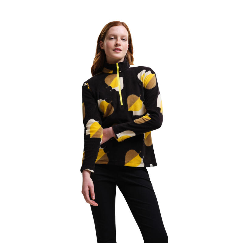 Női Orla Kiely Shadow Elm Zip Neck Fleece felső