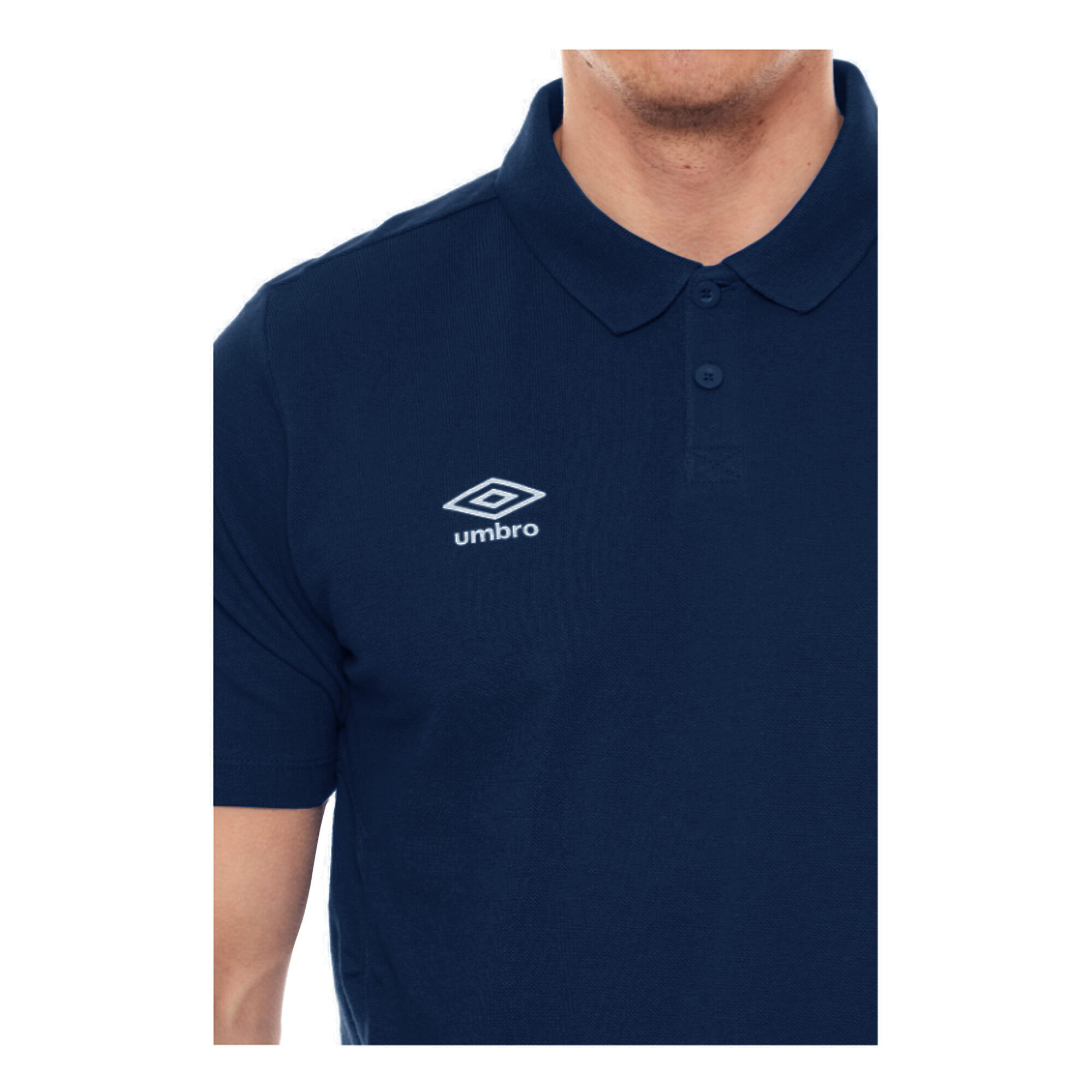 Boys Essential Polo Shirt (Dark Navy/White) 3/3