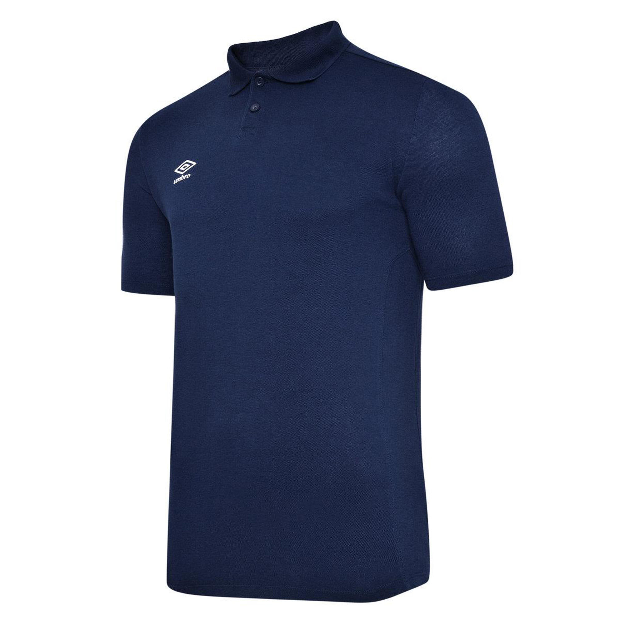 UMBRO Boys Essential Polo Shirt (Dark Navy/White)