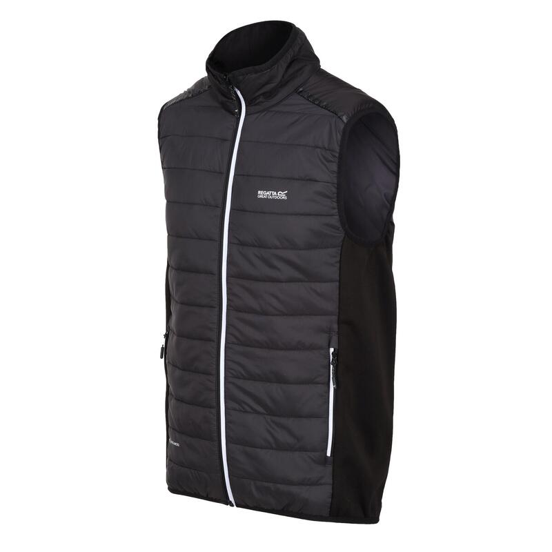 Veste sans manches HALTON Homme (Cendre / Noir)