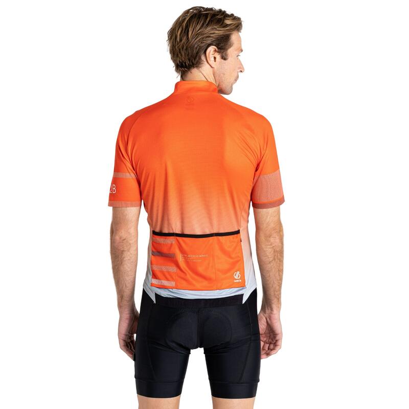 Jersey de Ciclismo Revolving de AEP para Hombre Rojo Trail Blaze