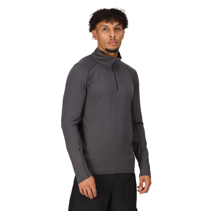 Heren Core Stretch Half Zip Midlayer (Afdichting Grijs)