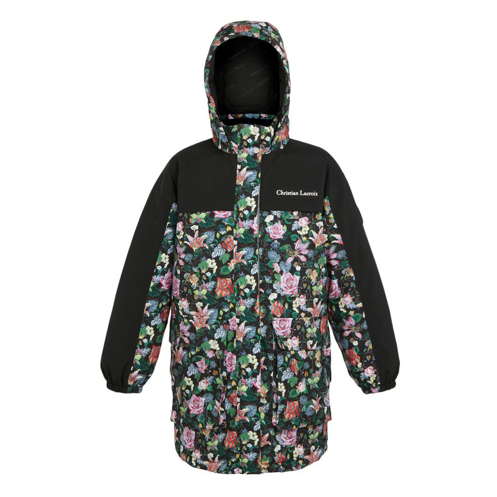 Womens/Ladies Christian Lacroix Cailar Floral Longline Waterproof Jacket (Black)