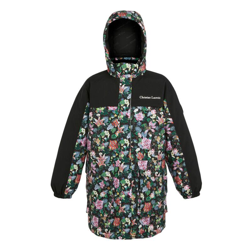 Chaqueta Impermeable Christian Lacroix Cailar Floral para Mujer Negro